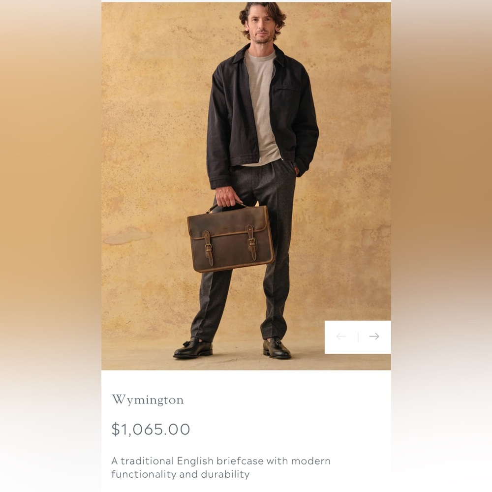 Tusting Wilmington Leather Briefcase
